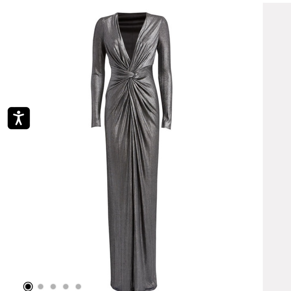 Katie may In a mood dress - silver metallic